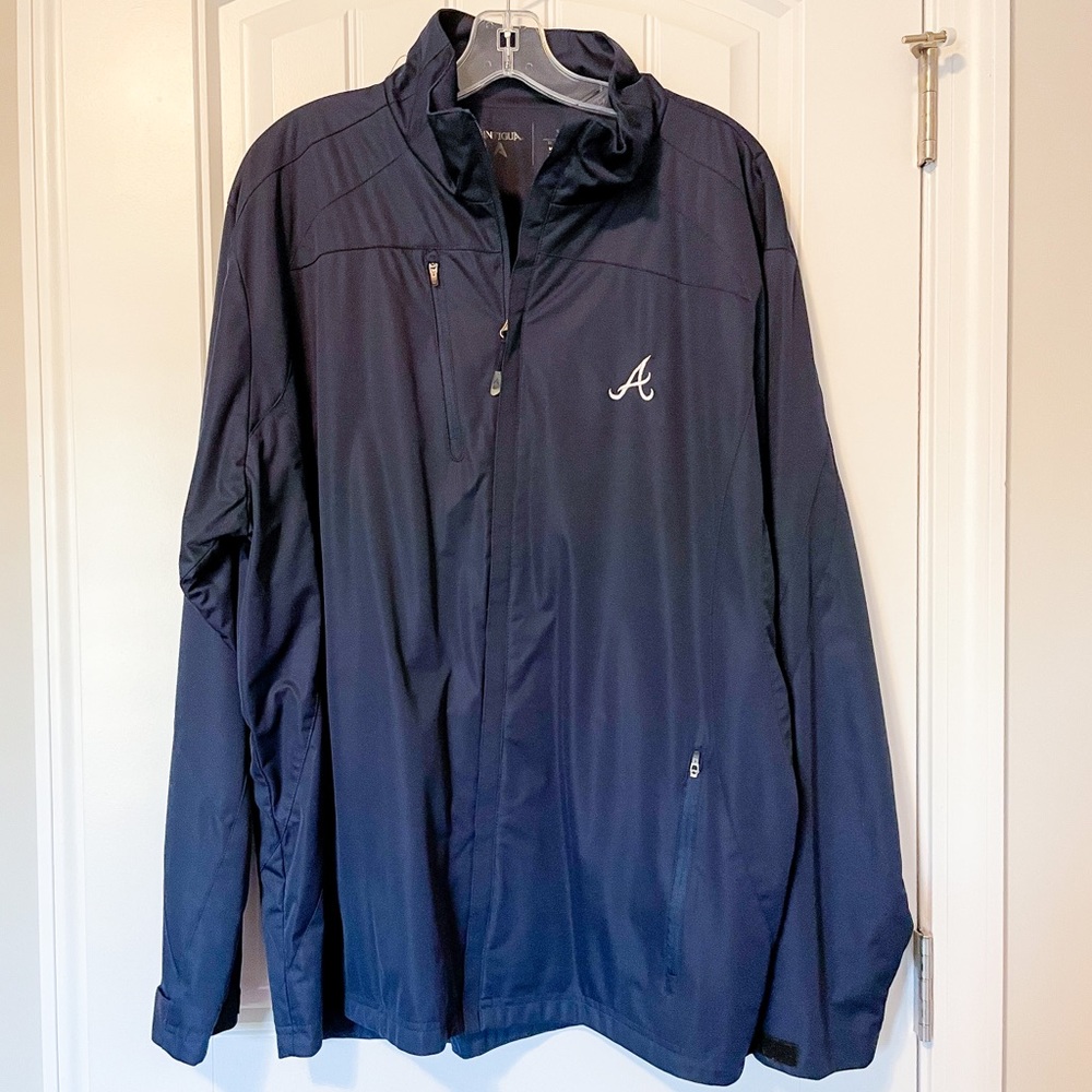 ⚡️Antigua Atlanta Braves track jacket - EUC!